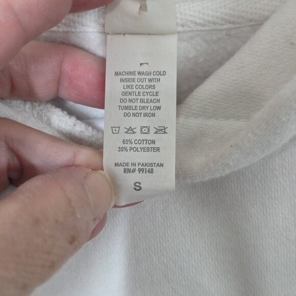 Brisco Brands California Bear Hoodie Mens Size Small White Sweatshirt **READ** - Picture 4 of 16